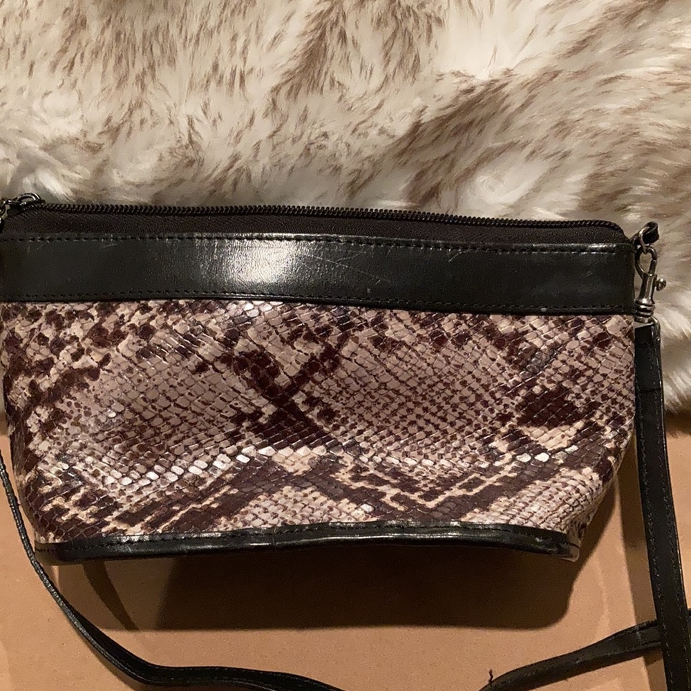 Brighton One World Python Crossbody Bag - image 5